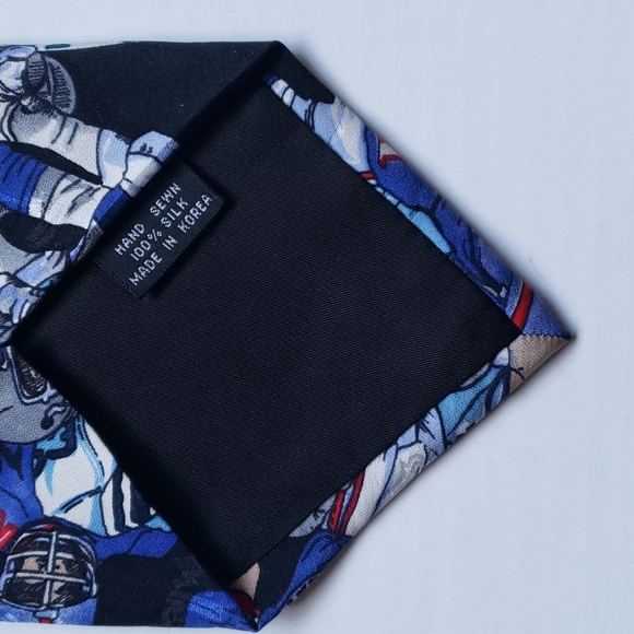 Monday Night Football NFL ABC 25th Anniversary 100% Silk Tie By Nicole Miller - Picture 5 of 5
